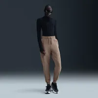 Nike Sportswear Tech Fleece жіноча Mid-Rise Joggers колір коричневий