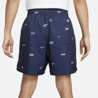 Nike Club мужские Woven Allover Print Flow шорты синий