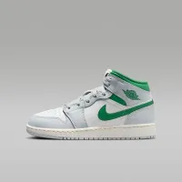 Nike Air Jordan 1 Mid Big детские Кроссовки цвет белый