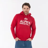Кофта/футболка Alpha Industries Foam Print Толстовка с капюшоном 143302328 - Красная