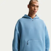 Nike Tech мужские Fleece Pullover Толстовка с капюшоном синий