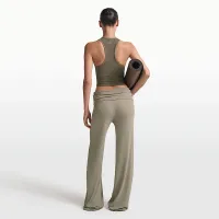 NikeSKIMS Ribbed Seamless жіноча Racerneck Tank Top колір коричневий