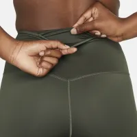 Nike Go женская Firm-Support С высокой Талией Full-Length лосины с карманамицвет зеленый
