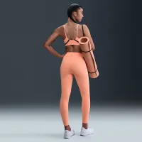 Nike One женская С высокой Талией 7/8 лосины с карманамиOrange