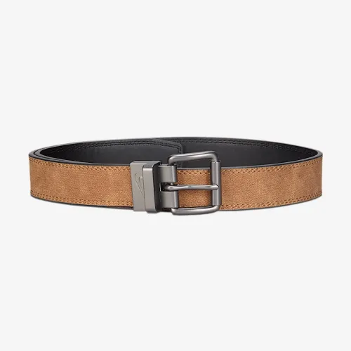 Nike Big детские Reversible Double-Row Stitch Belt цвет коричневый
