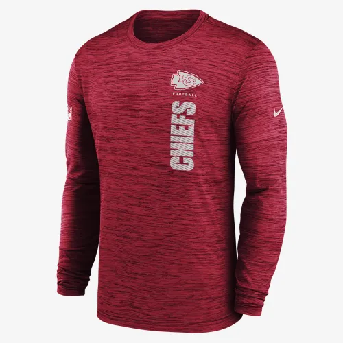 Kansas City Chiefs Sideline Velocity чоловічі Nike Dri-FIT NFL Long-Sleeve футболка колір червоний