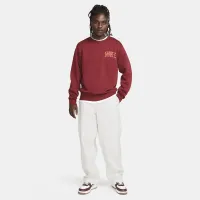 Nike Club Fleece мужские Long-Sleeve Crew-Neck свитшот цвет красный