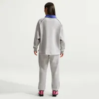Nike Sportswear Phoenix Fleece женская оверсайз С высокой Талией Graphic Pants цвет серый