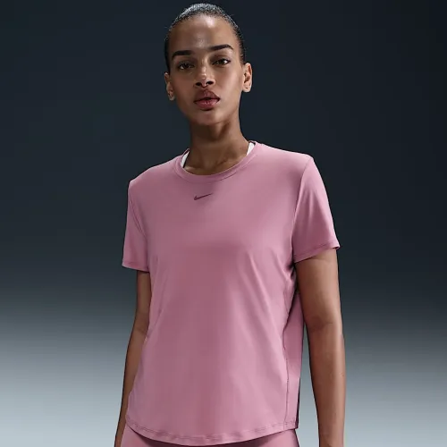 Nike One Classic жіноча Dri-FIT Short-Sleeve Top Pink