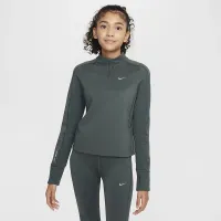 Nike Pro Girls' Therma-FIT 1/2-Zip Top колір зелений
