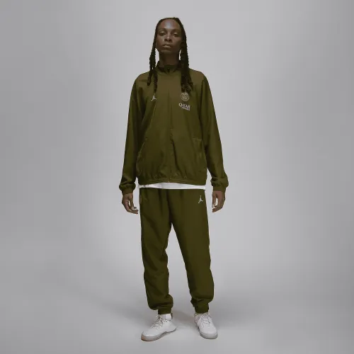 Nike Paris Saint-Germain Strike Fourth чоловічі Jordan Dri-FIT Soccer Woven Tracksuit колір зелений