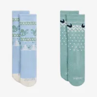 Nike Little дитячі Dri-FIT Fairisle Crew шкарпетки (2 пар) блакитний