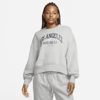 Nike Sportswear Phoenix Fleece женская Over-оверсайз Crew-Neck Graphic свитшот цвет серый