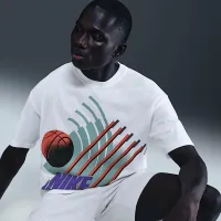 Nike чоловічі баскетбольні футболка колір білий
