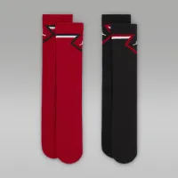 Nike Jordan Big детские Diamond High Crew носки (2 пары) цвет красный