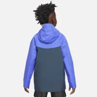 Nike Sportswear Windpuffer Big детские (для мальчиков) Storm-FIT Loose Water-Resistant Hip-Length Hooded Куртка синий