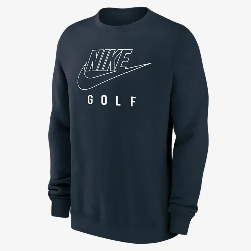 Nike Swoosh Club Fleece чоловічі для гольфу Pullover Crew-Neck світшот блакитний