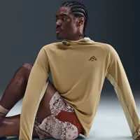 Nike чоловічі Dri-FIT UV Hooded Running Top колір коричневий