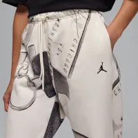 Nike Jordan Brooklyn Fleece женская Printed Pants цвет белый