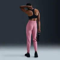 Nike Dri-FIT One жіноча З високою талією 7/8 French Terry Joggers Pink