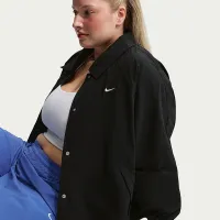 Nike Sportswear женская оверсайз Coaches Куртка (большие размеры) цвет черный