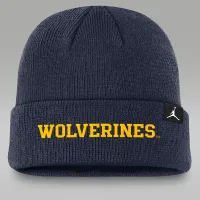 Nike Michigan Wolverines Sideline Terra мужские Jordan College Cuffed Beanie синий