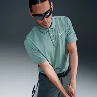 Nike Tour чоловічі Dri-FIT Heatheколір червоний для гольфу Polo колір зелений