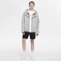 Nike Sportswear Tech Fleece мужские Full-Zip Толстовка с капюшоном цвет серый