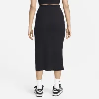 Nike Sportswear Chill Rib женская Slim Midi юбка цвет черный