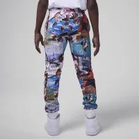 Nike Jordan MJ Brooklyn Big детские Fleece Printed Pants цвет белый