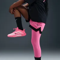 Nike A'ja Wilson Girls' A'symmetric Mid-Rise Single-Leg баскетбольні лосіни Pink