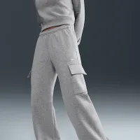 Nike Sportswear Phoenix Fleece жіноча Cargo Sweatpants колір сірий