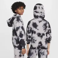 Nike Sportswear Club Fleece Big детские Толстовка с капюшоном цвет серый