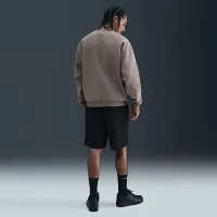 Nike Solo Swoosh мужские Fleece Crew цвет серый