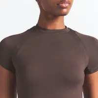 NikeSKIMS Airy женская Baby футболка цвет коричневый