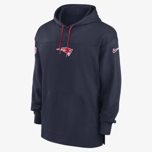 New England Patriots Sideline Jersey чоловічі Nike Dri-FIT NFL Pullover Толстовка з капюшоном блакитний