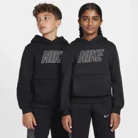 Nike Sportswear Club Fleece Big детские Pullover Толстовка с капюшоном цвет черный