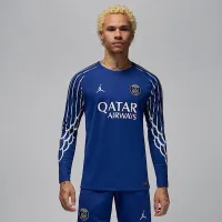 Nike Paris Saint-Germain 2024/25 Stadium Fourth мужские Jordan Dri-FIT Soccer Replica Long-Sleeve Jersey синий