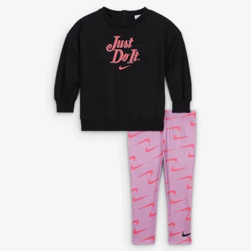 Nike New Impressions Baby (12-24M) Crew and лосіни комплект Pink