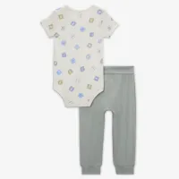Nike Baby (12-24M) 2-Piece Printed Bodysuit набор цвет зеленый