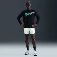 Nike Miler чоловічі Dri-FIT UV Long-Sleeve Running Top колір чорний