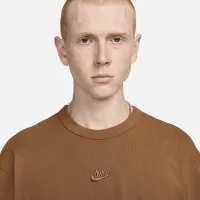 Nike Sportswear Premium Essentials мужские футболка цвет коричневый