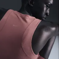 Nike Zenvy Rib женская Dri-FIT Tank Top Pink