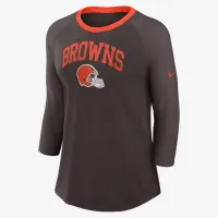 Cleveland цвет коричневыйs женская Nike NFL 3/4-Sleeve футболка цвет коричневый