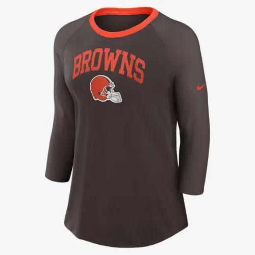 Cleveland цвет коричневыйs женская Nike NFL 3/4-Sleeve футболка цвет коричневый