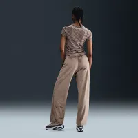Nike Sportswear Chill Knit женская Mid-Rise Velour Pants цвет коричневый