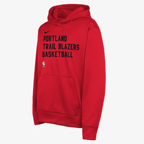 Portland Trail Blazers Big детские Nike Dri-FIT NBA Pullover Толстовка с капюшоном цвет черный