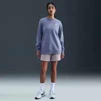 Nike Sportswear Club Fleece женская Loose Crew-Neck свитшот синий