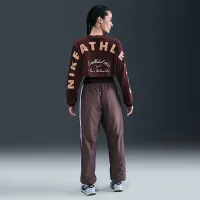 Nike Sportswear жіноча оверсайз Long-Sleeve Cropped футболка колір червоний