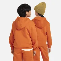 Nike Sportswear Club Fleece Big детские Pullover Толстовка с капюшоном Orange